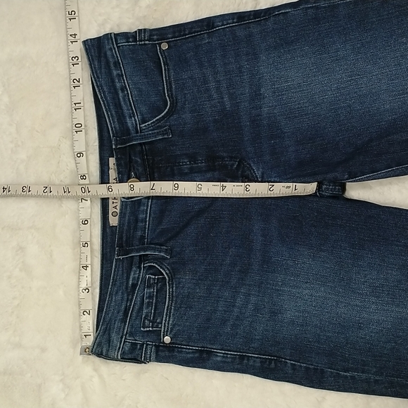 Athleta sculptek dark wash stretch skinny jeans sz 0 - Picture 8 of 10